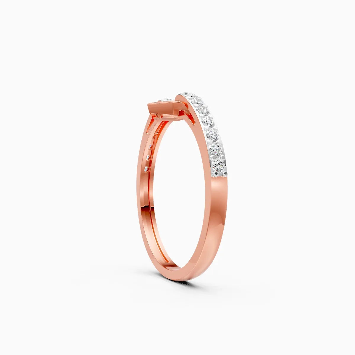 Modern Hex Link Ring