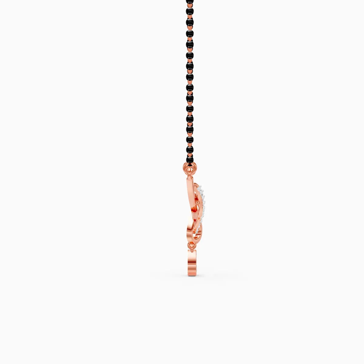 Simple Lab Diamond Pendant Mangalsutra