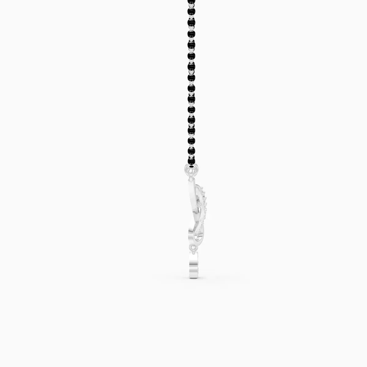Simple Lab Diamond Pendant Mangalsutra