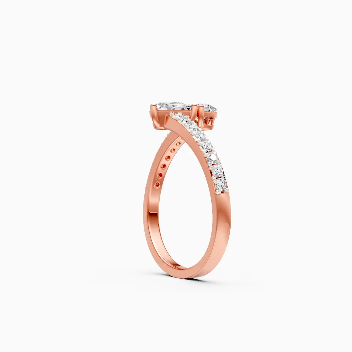 Twin Spark Lab Grown Diamond Ring