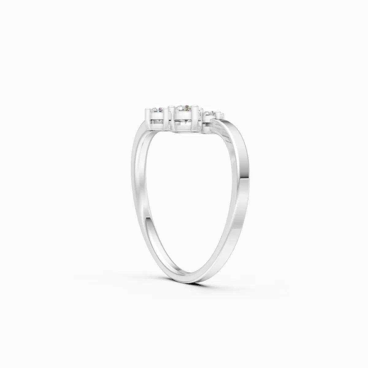 Twin Arc Lab Grown Diamond Ring