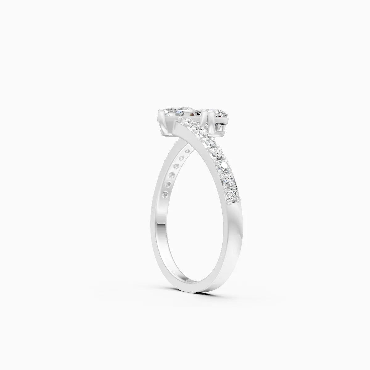 Twin Spark Lab Grown Diamond Ring