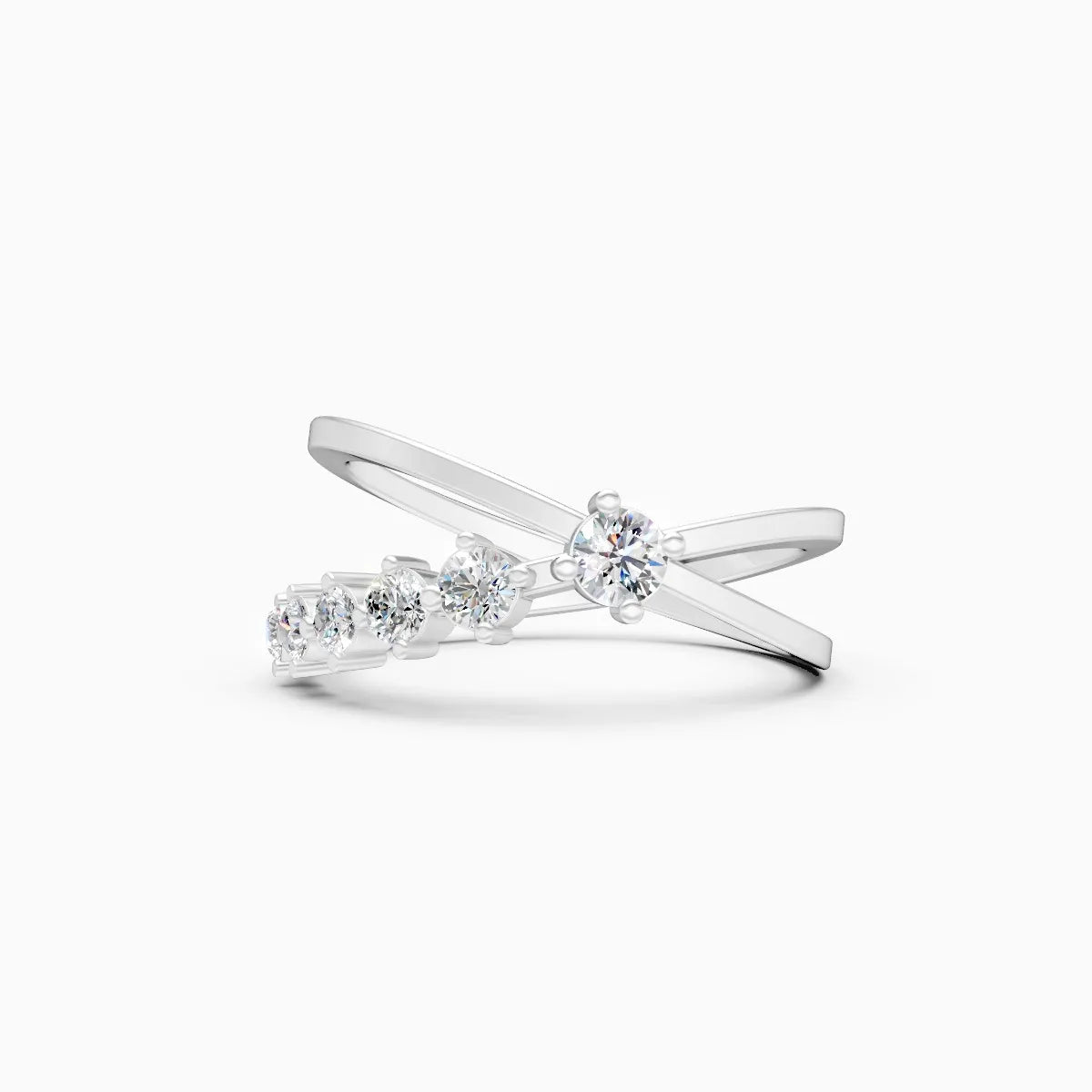 Criss Cross Glow Lab Grown Diamond Ring