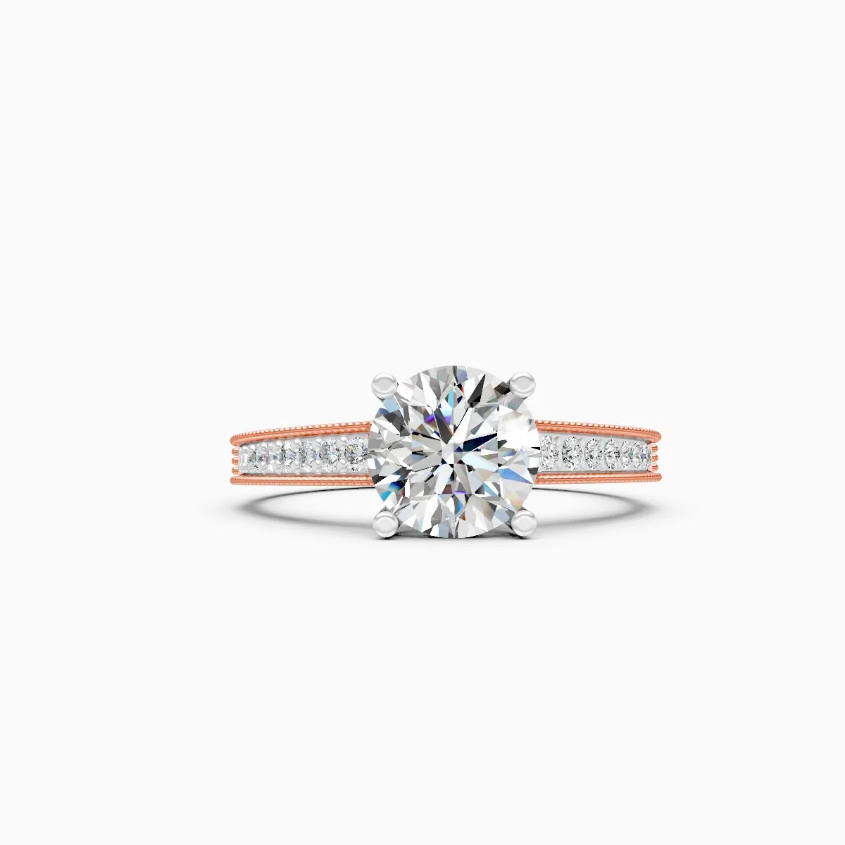 Statement Solitaire Diamond Minimal Ring