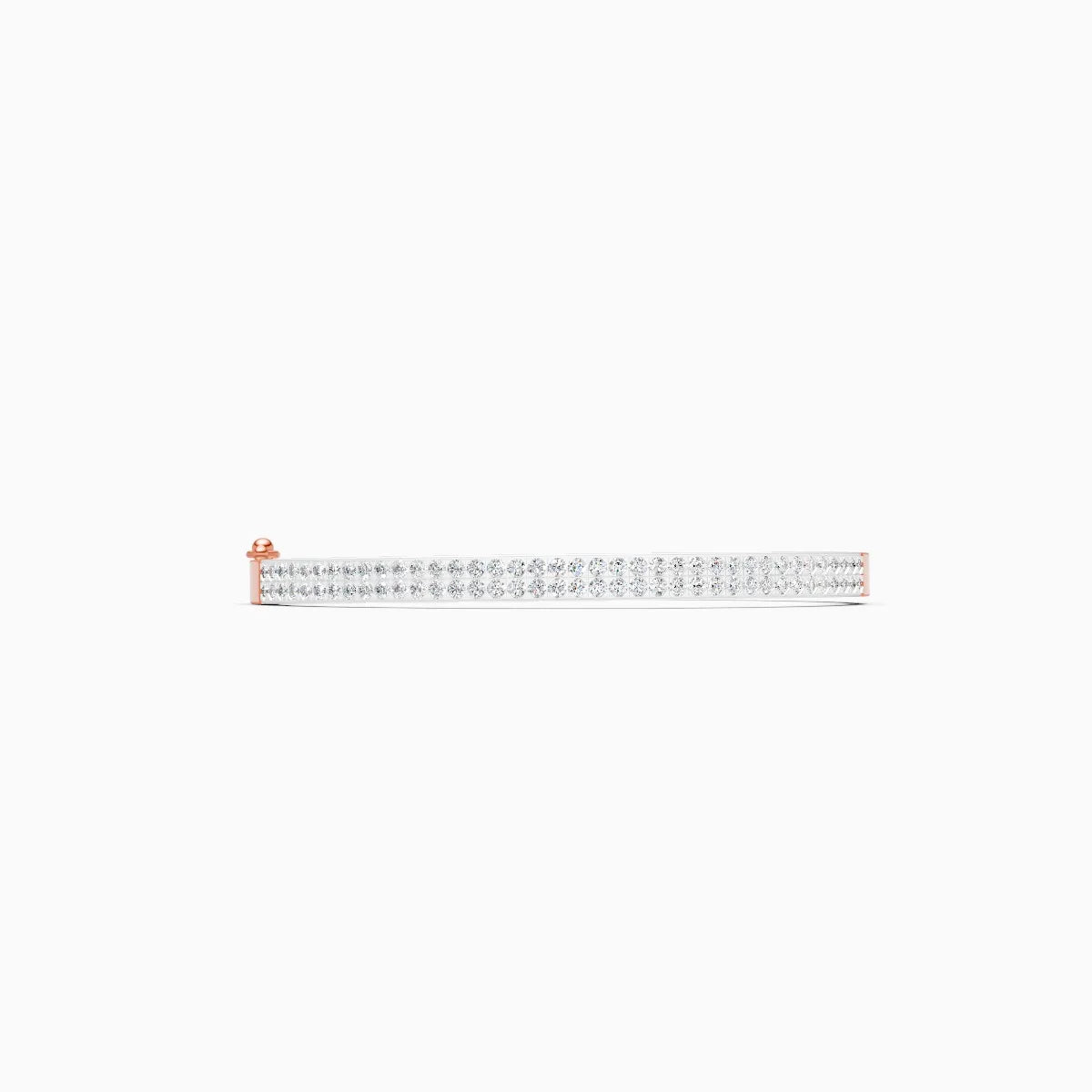 Eternity Two-Row Diamond Bangle