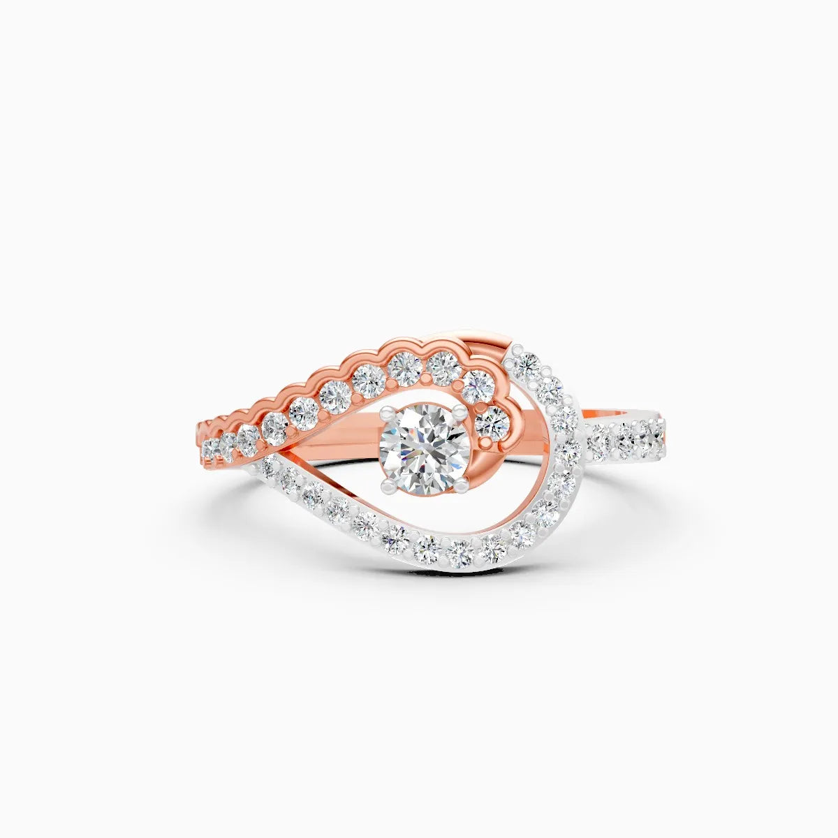 HaloTwist Lab Grown Diamond Ring