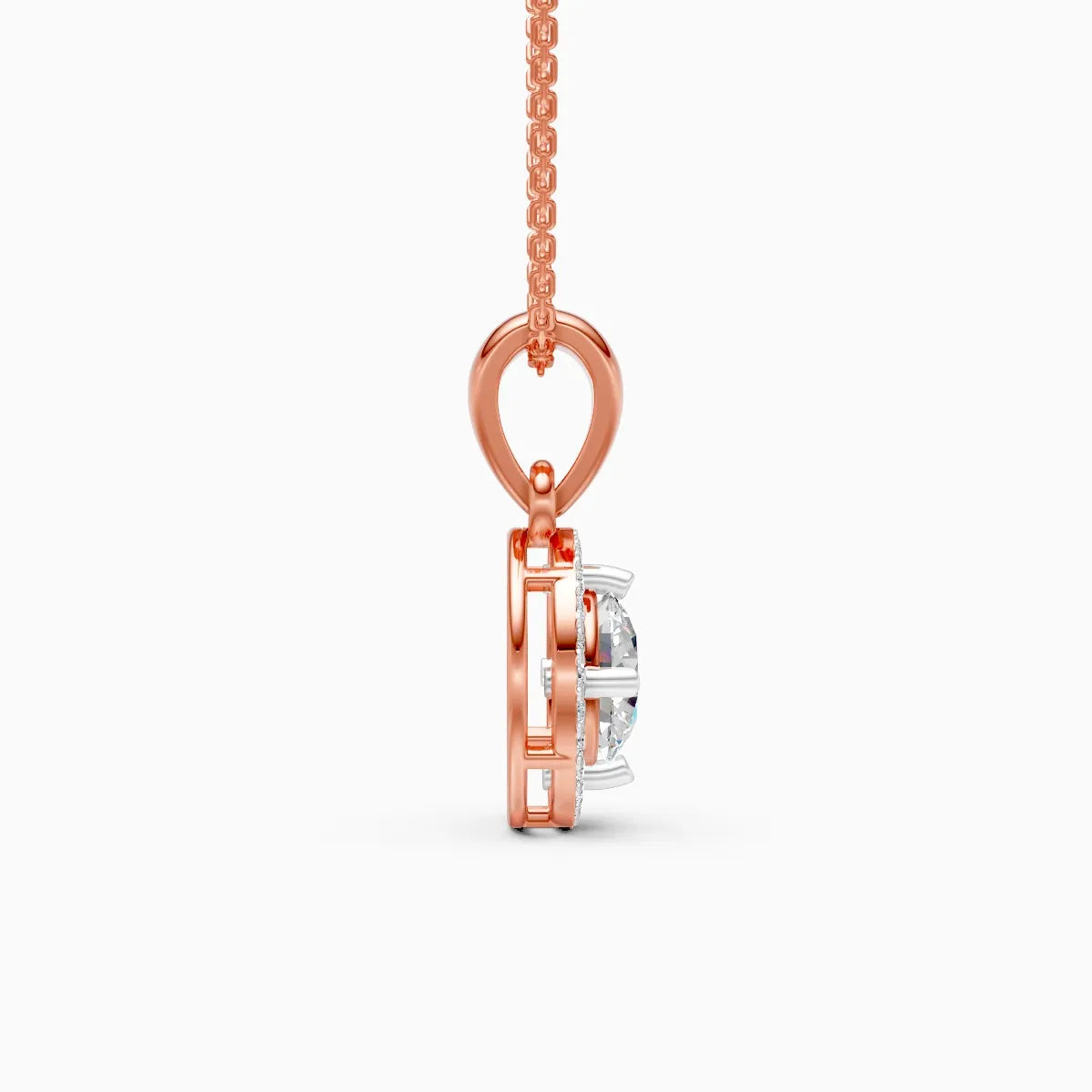 Eternal Solitare Orbit Lab Grown Diamond Pendant
