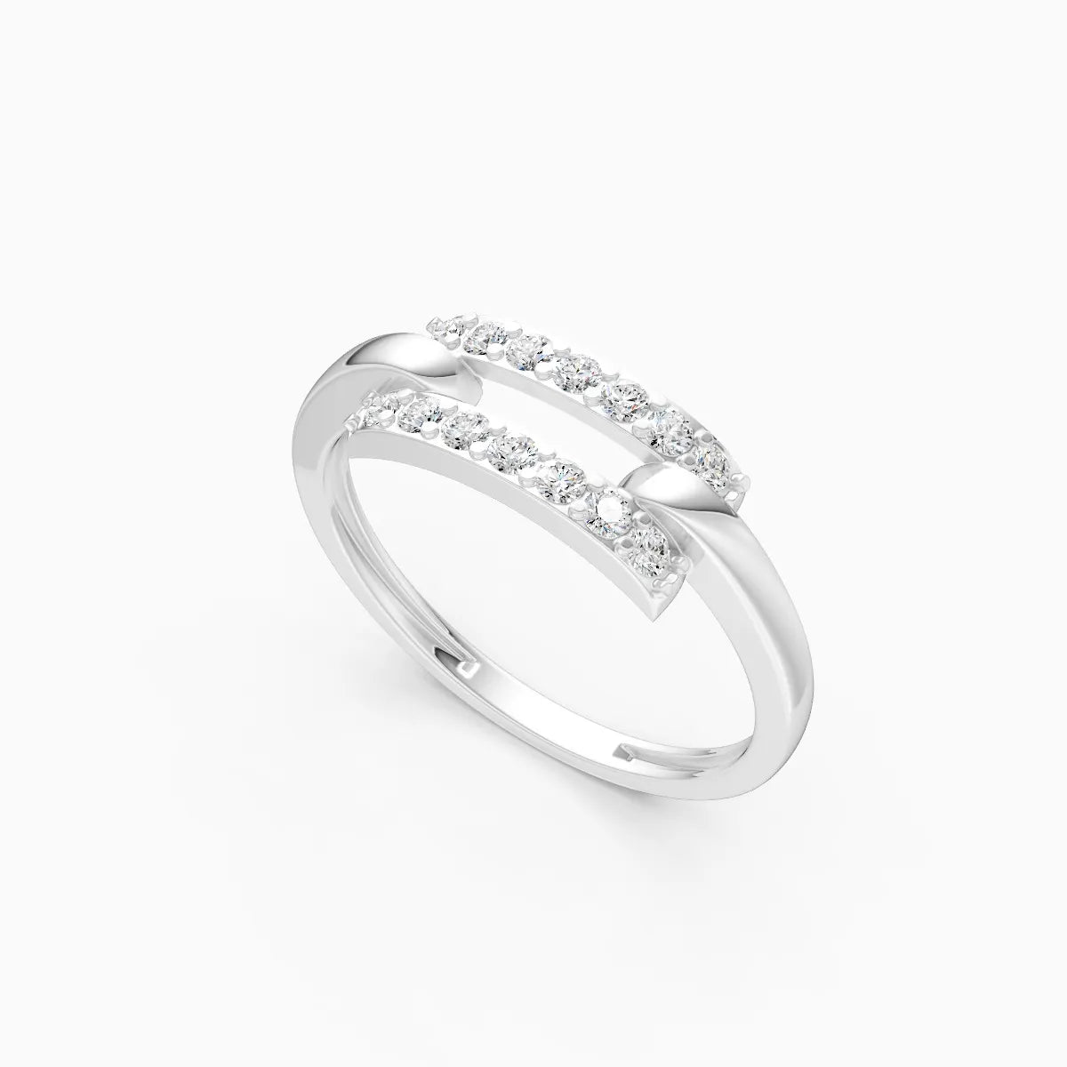 Open Curve Diamond Ring