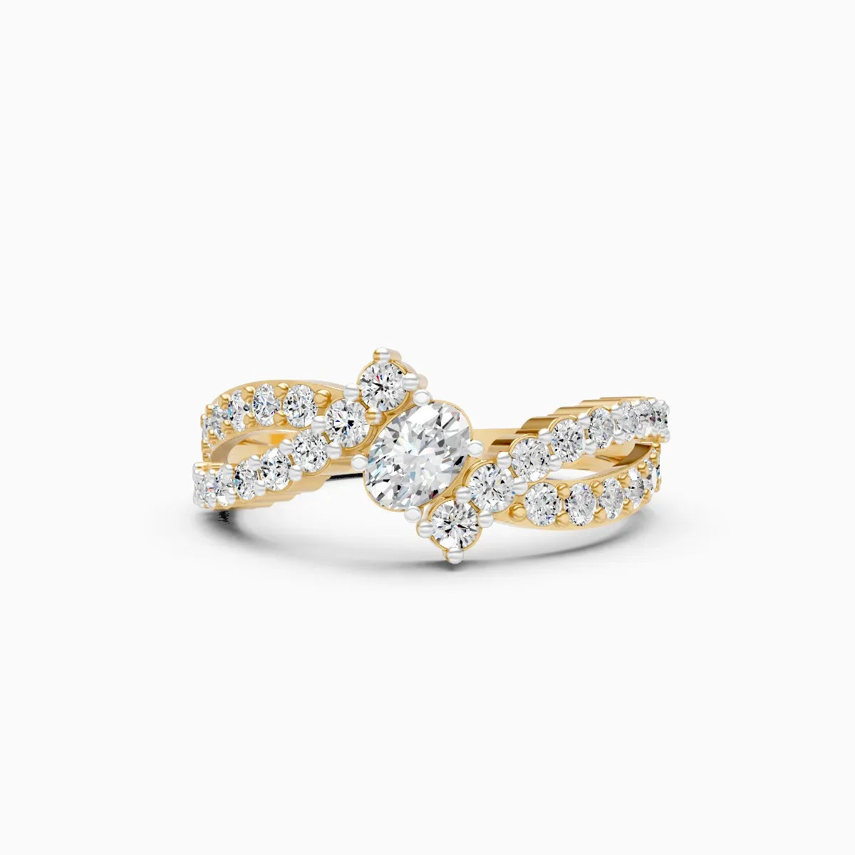 Crown Embrace Lab Diamond Ring