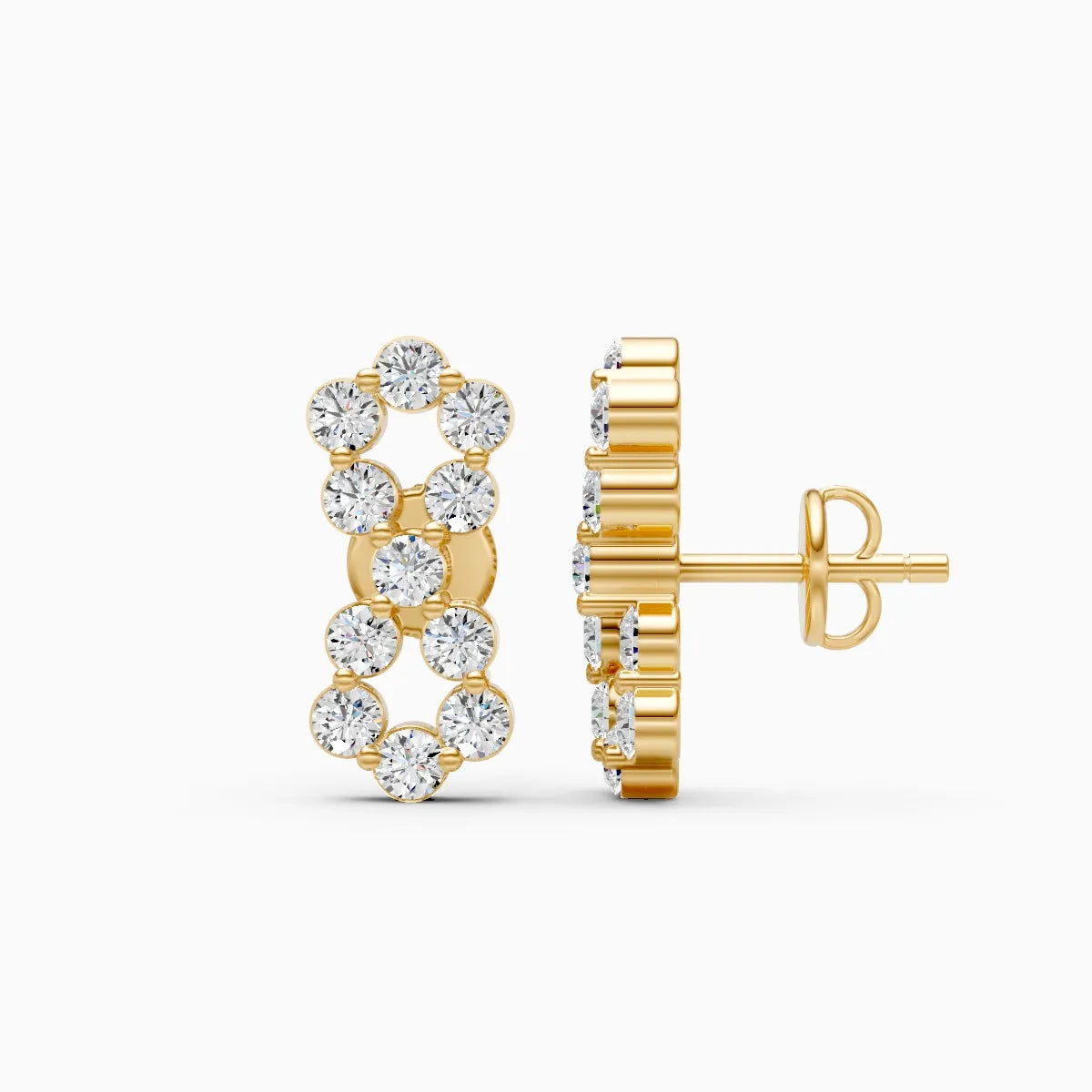 Linked Radiance Lab Grown Diamond Earrings
