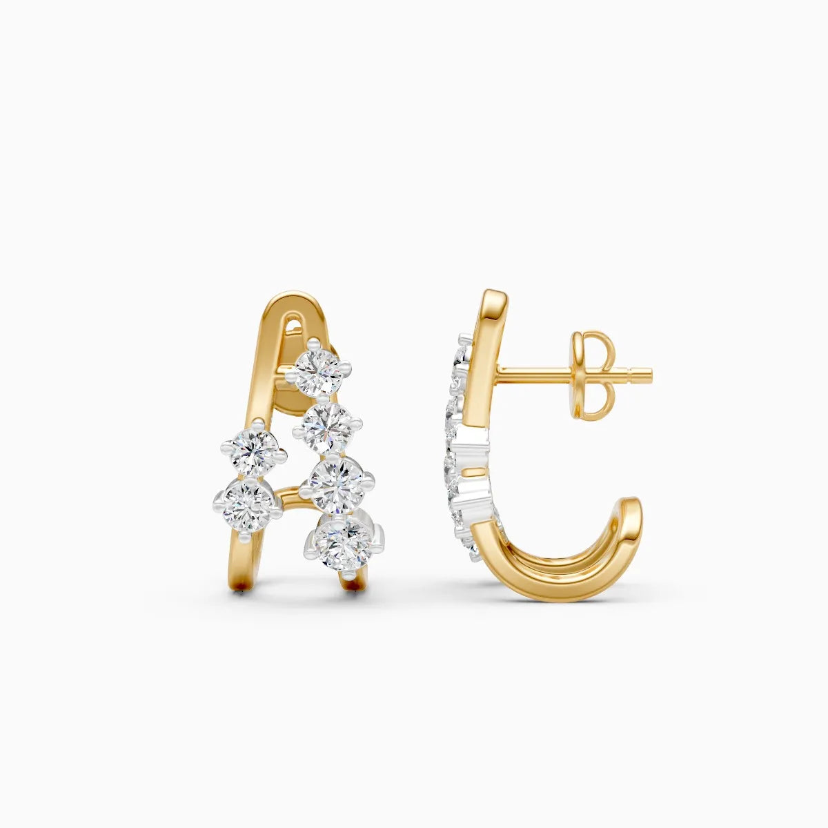 Angular Glow Lab Grown Diamond Earrings