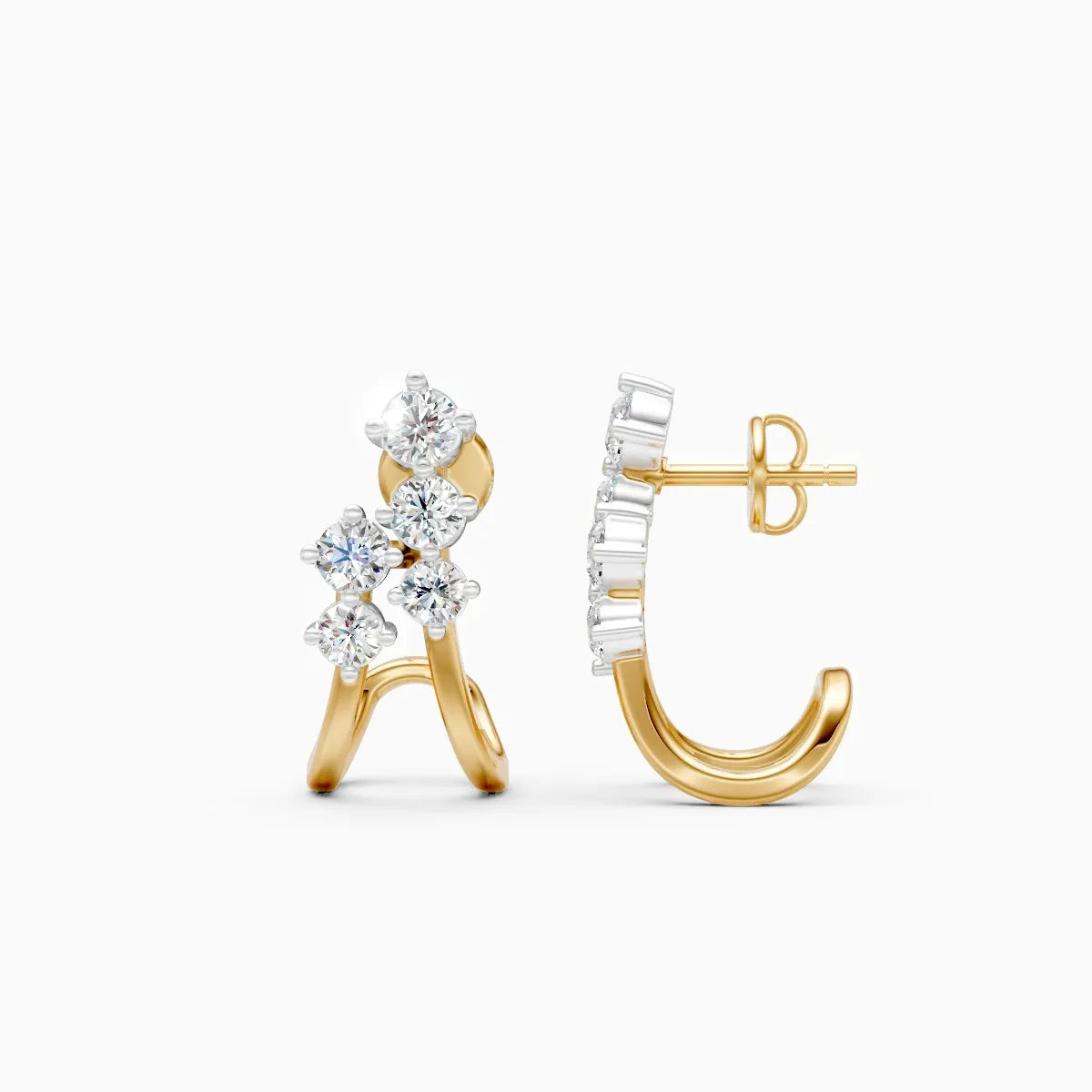 Modern Arc Lab Grown Diamond Earrings