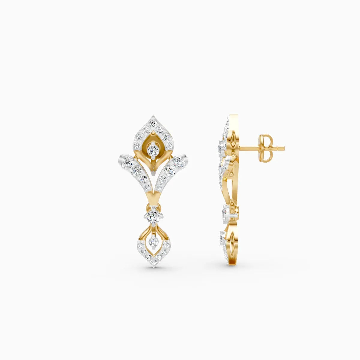 Petal Aura Lab Grown Diamond Earrings