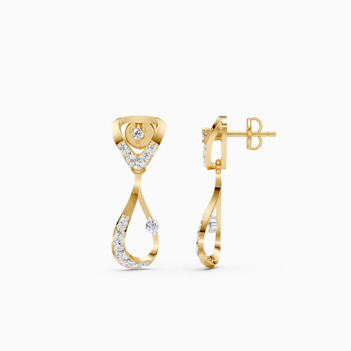 Velisse Loop Lab Grown Diamond Earrings