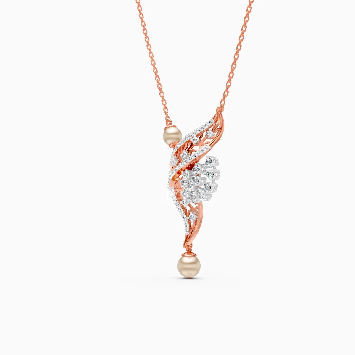 Feather Glow Lab Grown Diamond Pendant