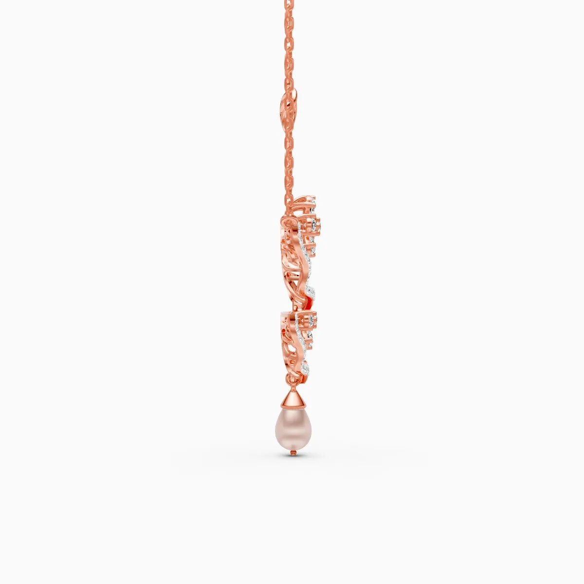 Blossom Leaf Lab Grown Diamond Pendant