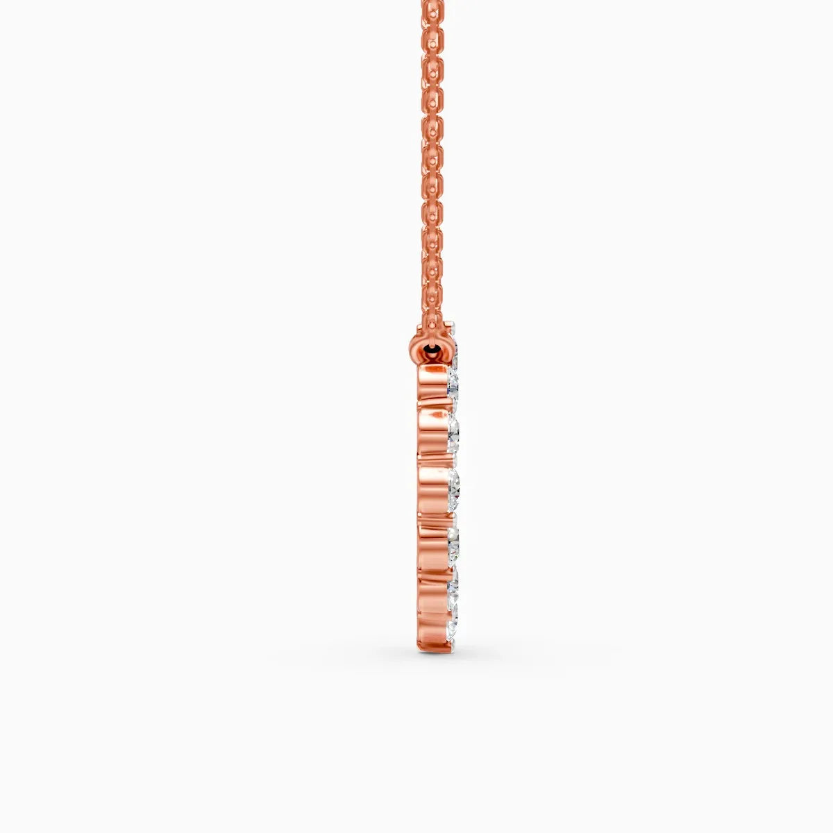 Marquise Shape Halo Lab Grown Diamond Pendant