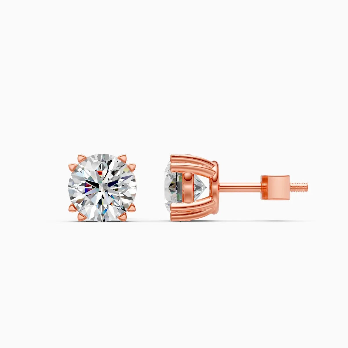 Classic Solitaire Diamond Studs