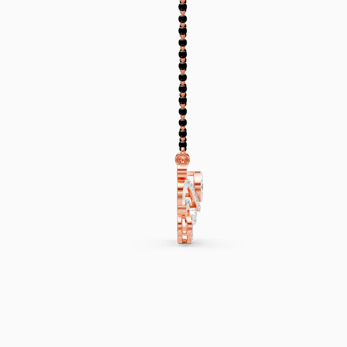 Artistic Petal Drop Diamond Mangalsutra