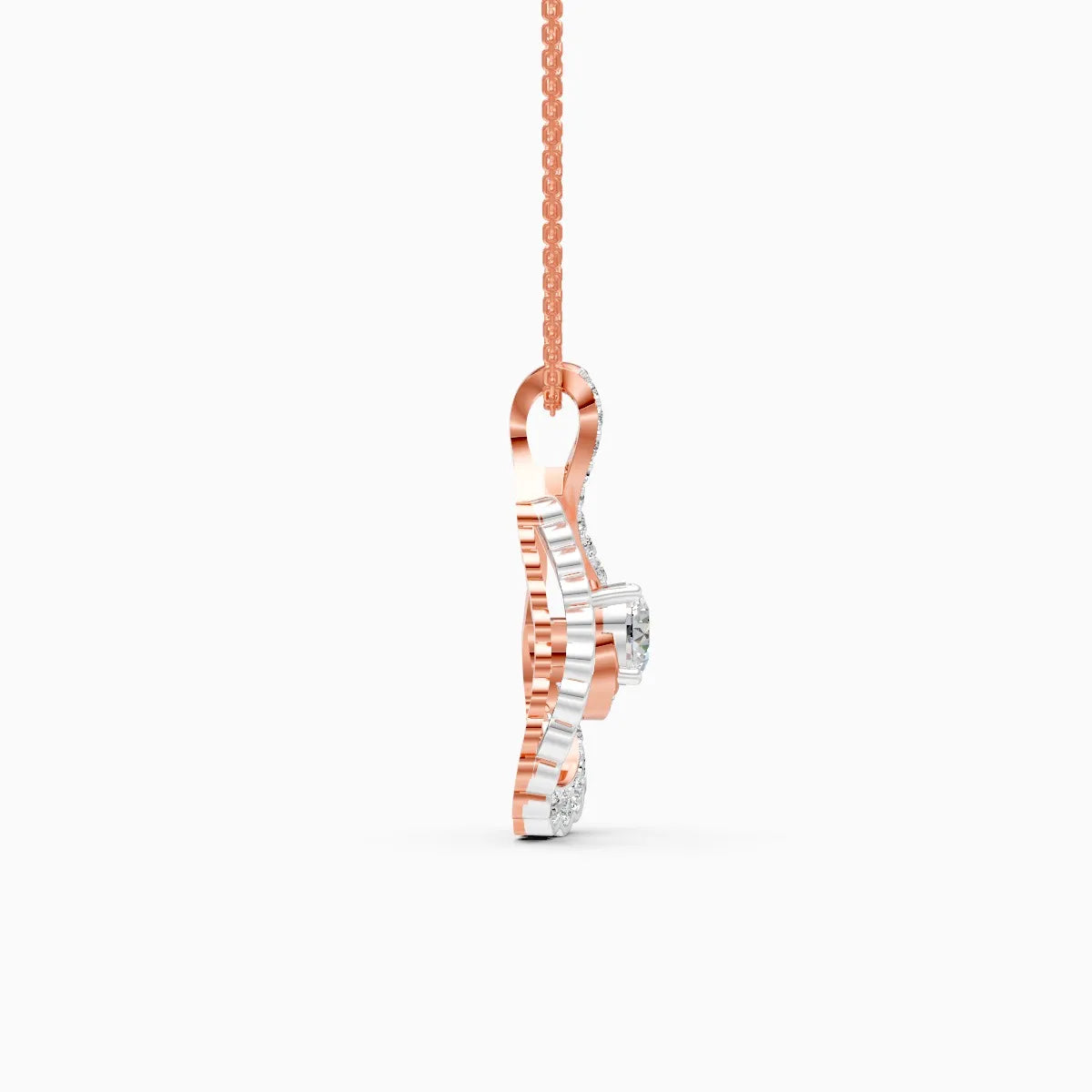 Twinkling Curve Lab-Grown Diamond Pendant