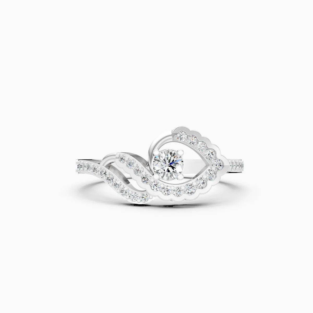 Infinity Swirl Lab Grown Diamond Ring