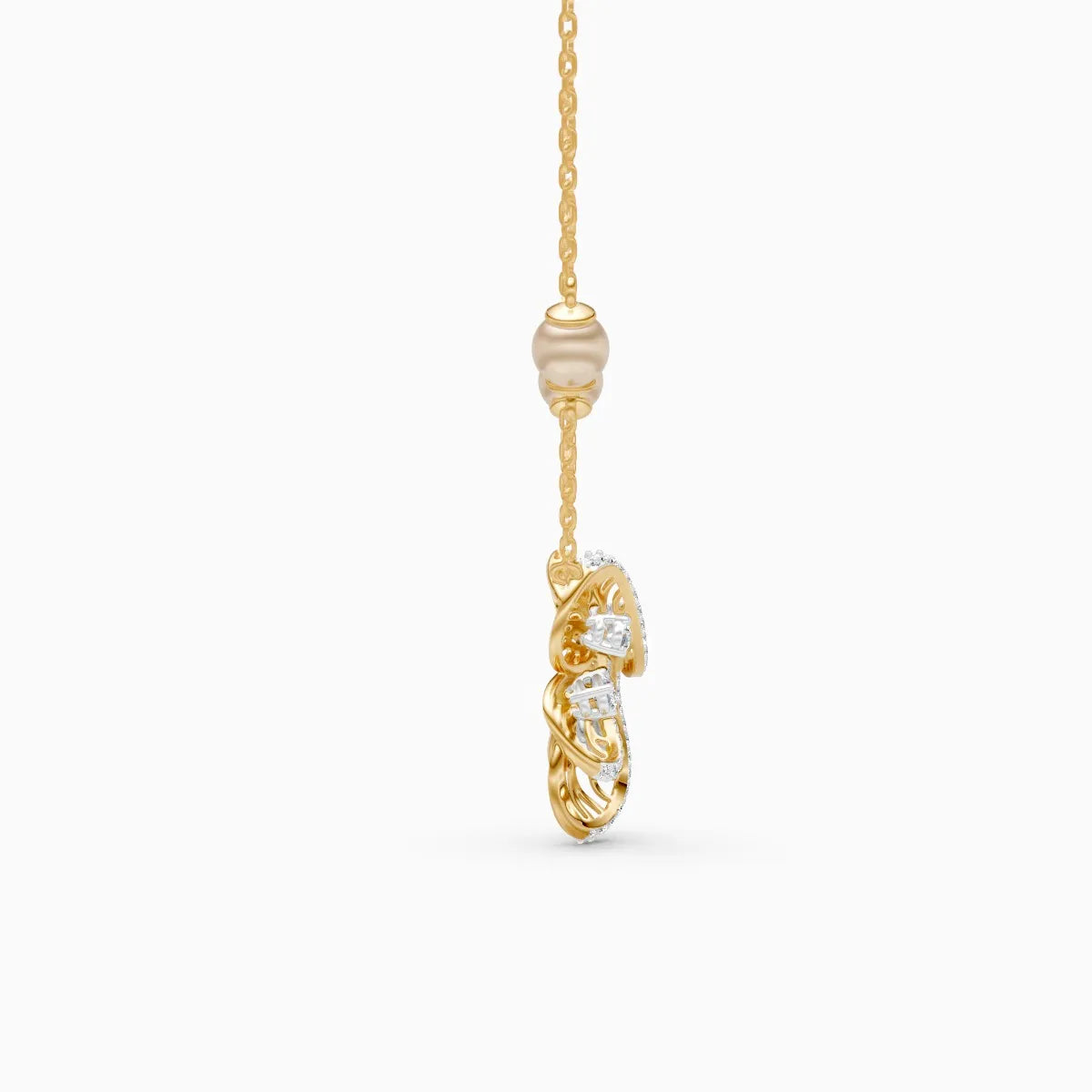 Floral Flight Lab Grown Diamond Pendant