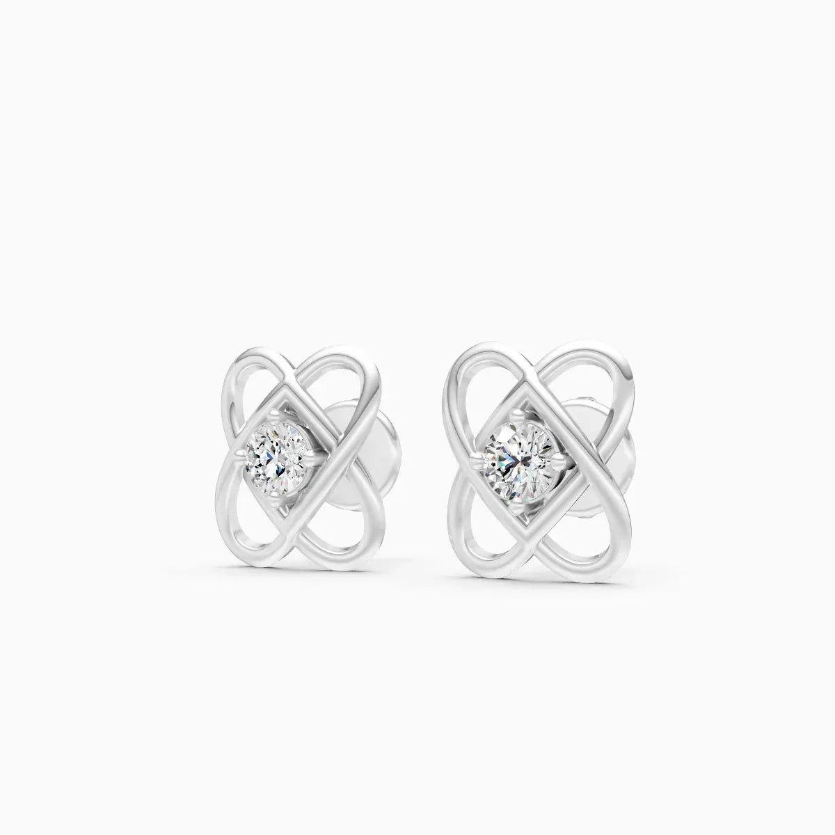 Infinity Knot Diamond Studs