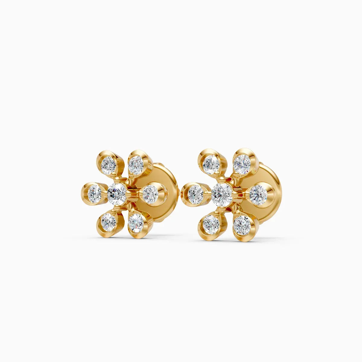 Sparkling Petal Chic Diamond earrings