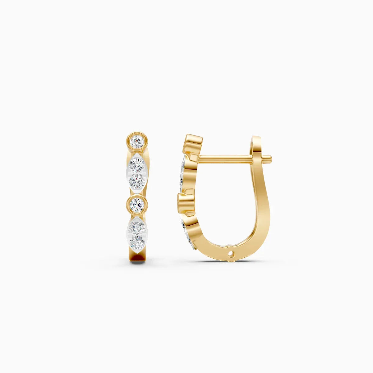 Diamond Curve Hoops