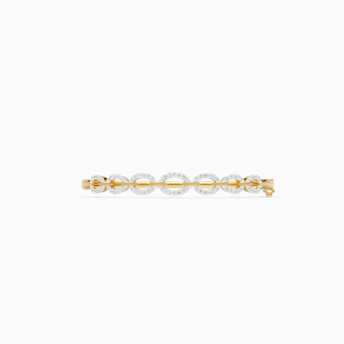 Classy Linked Design Diamond Bracelet