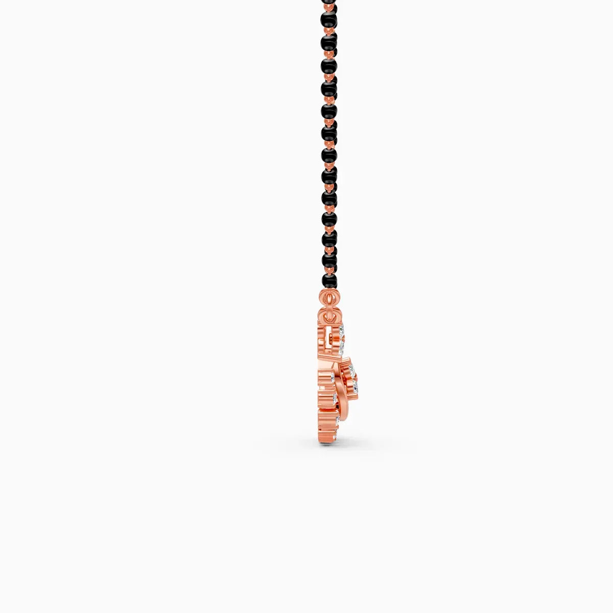 Round Lab Grown Diamond Bridal Mangalsutra