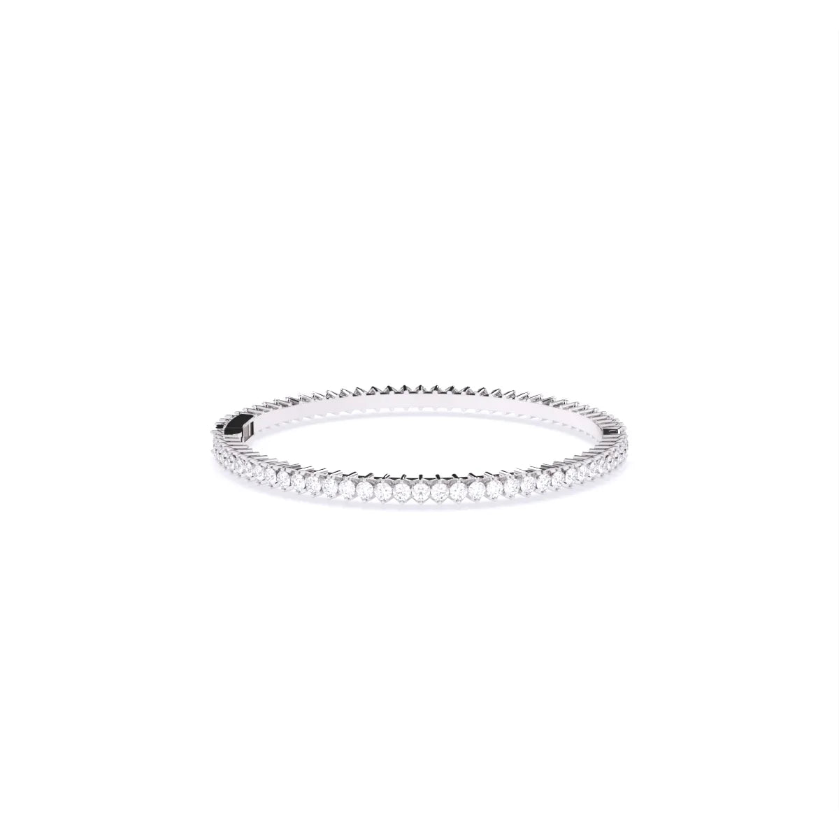 Round Solitaire Lab Grown Diamond Bangles