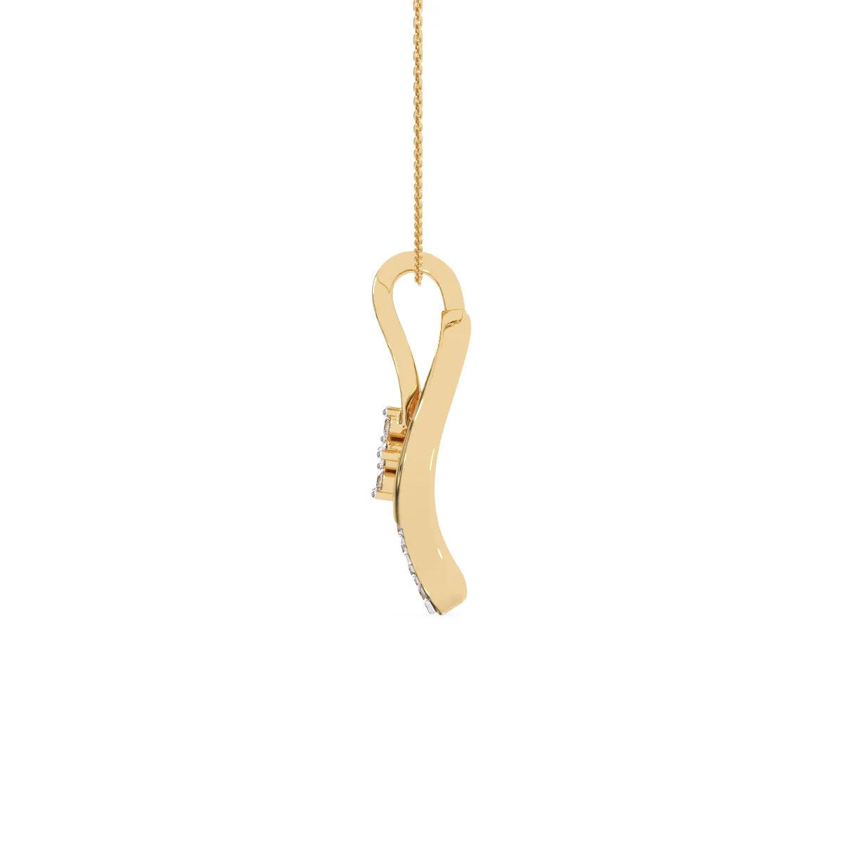 Curved leaves cluster Pendant