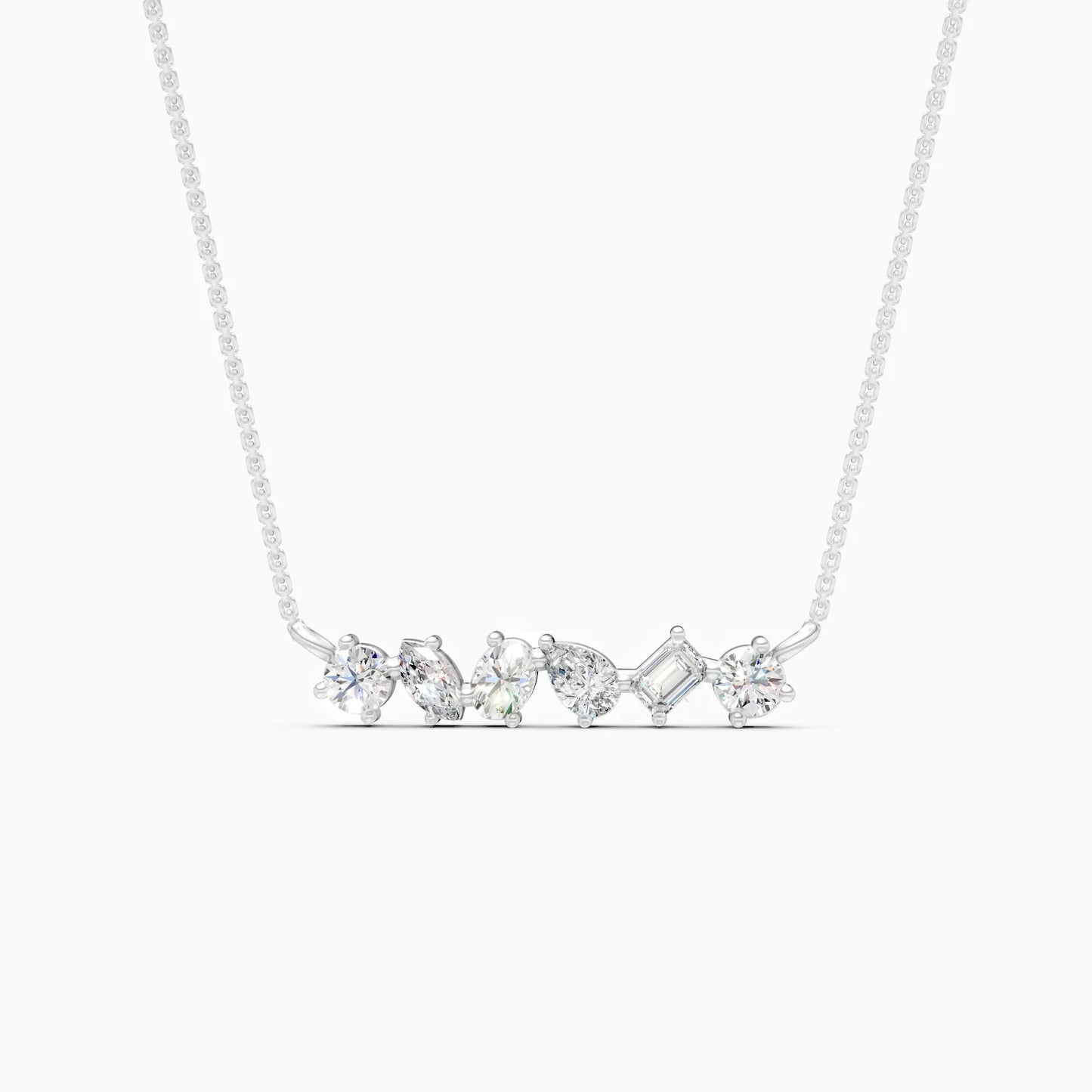 Multi-Shape Lab Grown Diamond Pendant