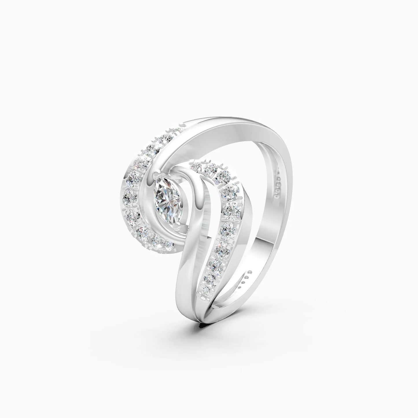 Celestial Petal Lab Grown Diamond Ring