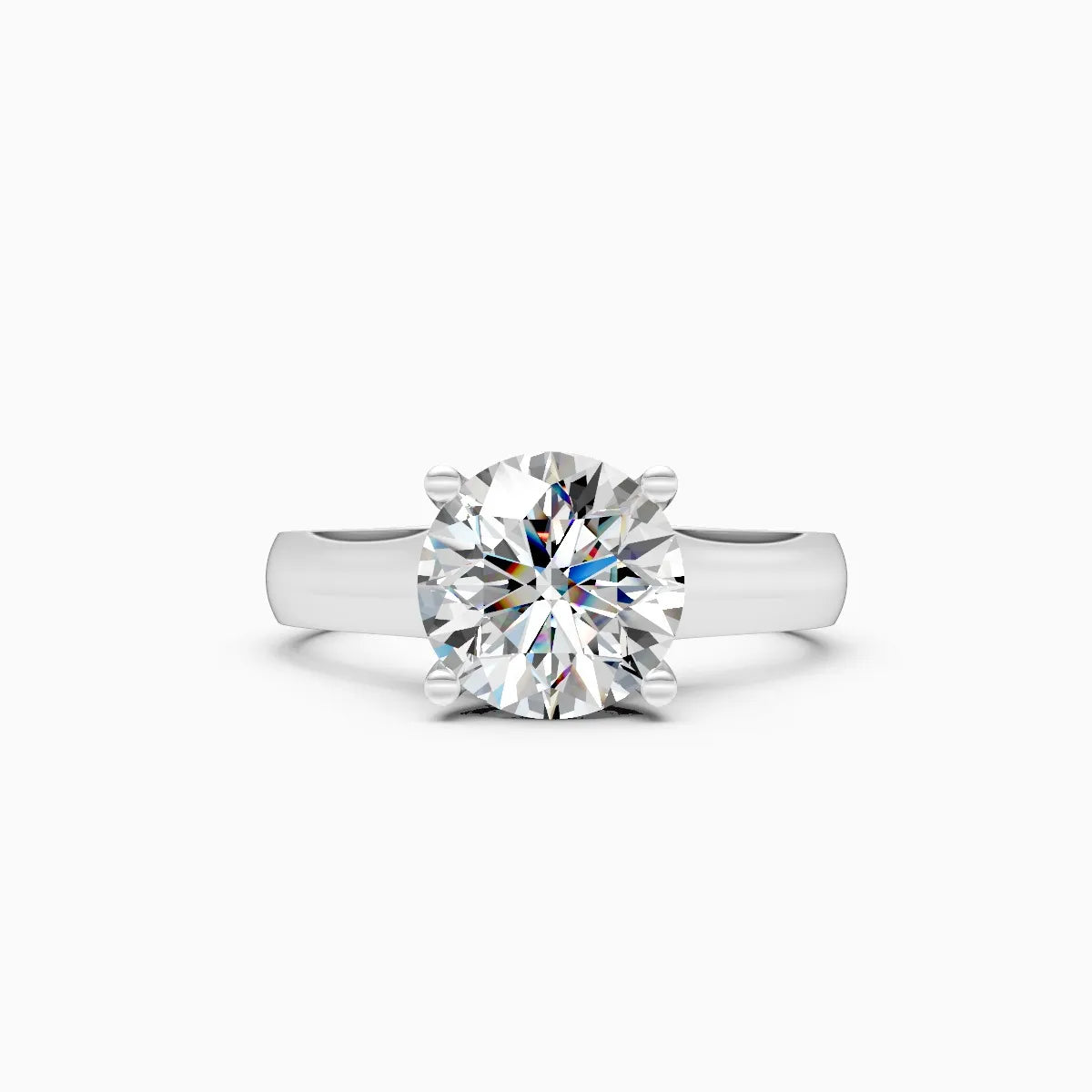Stunning Single Solitaire Diamond Engagement Ring