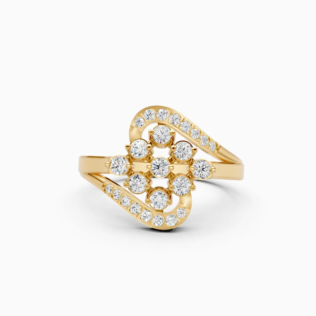 Whispering Petals Diamond Ring Timeless Elegance