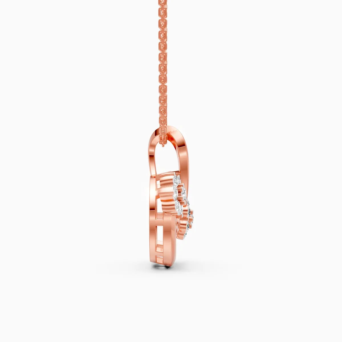 Circle of Flowers Diamond Pendant