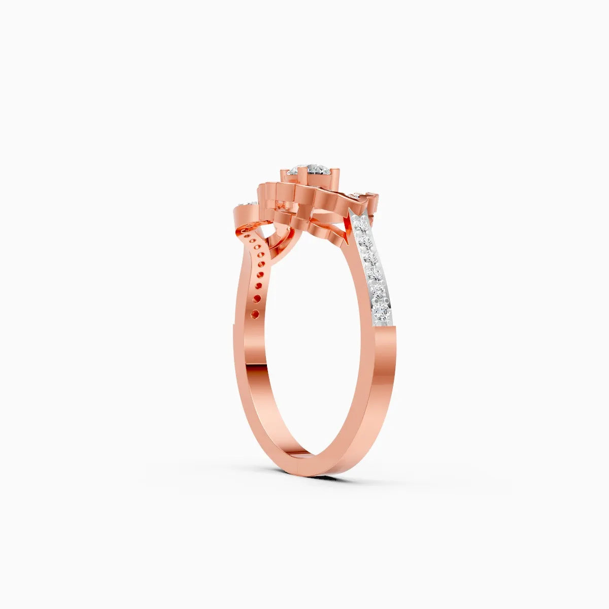 Infinity Swirl Lab Grown Diamond Ring