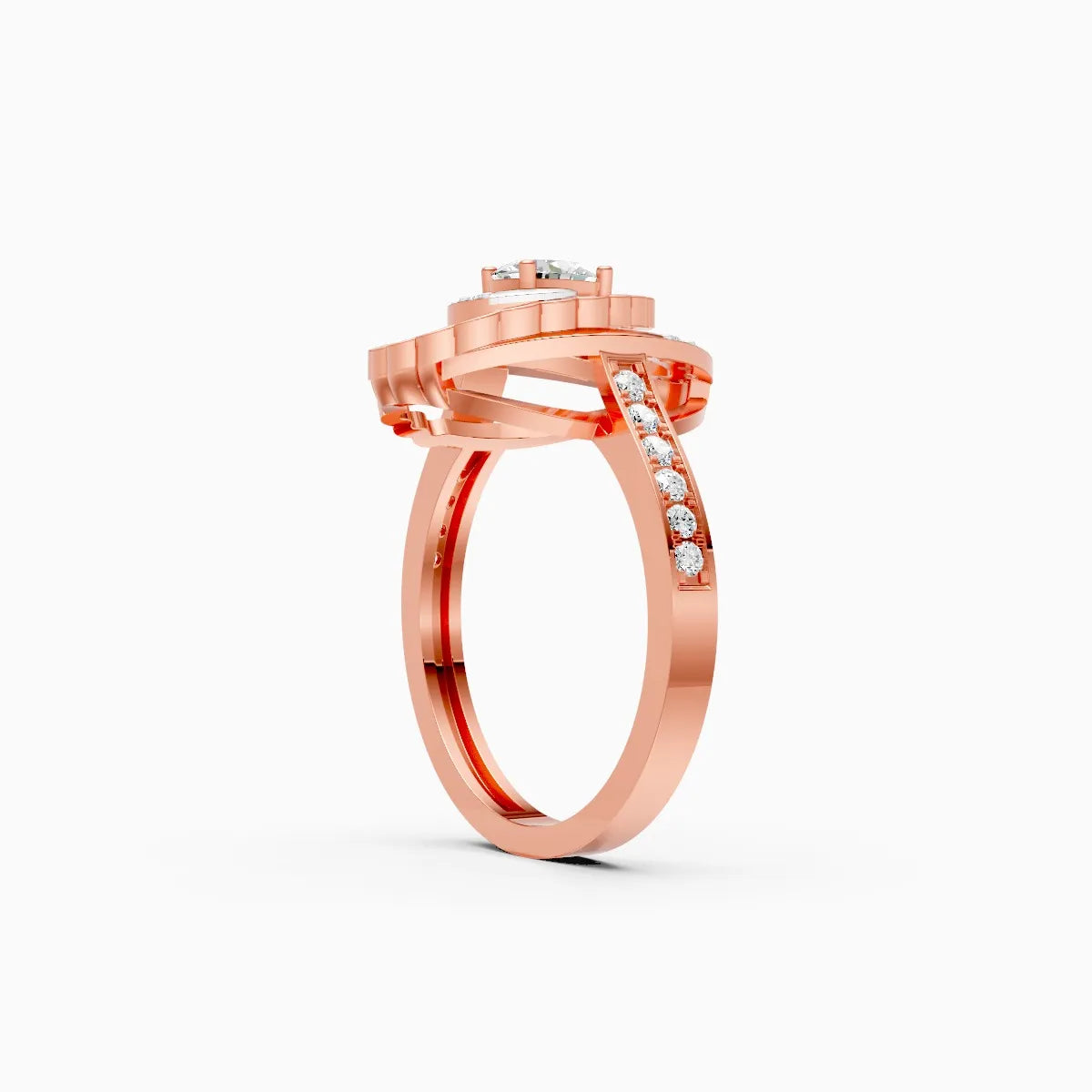 Lustrous Orbit Lab-Grown Diamond Ring