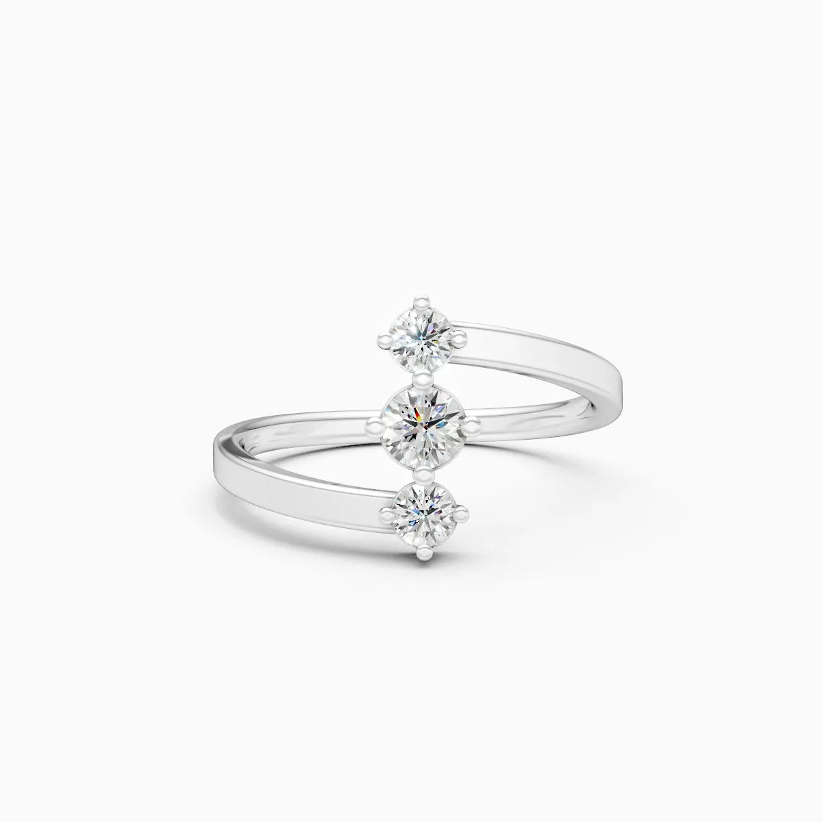 Twin Arc Lab Grown Diamond Ring