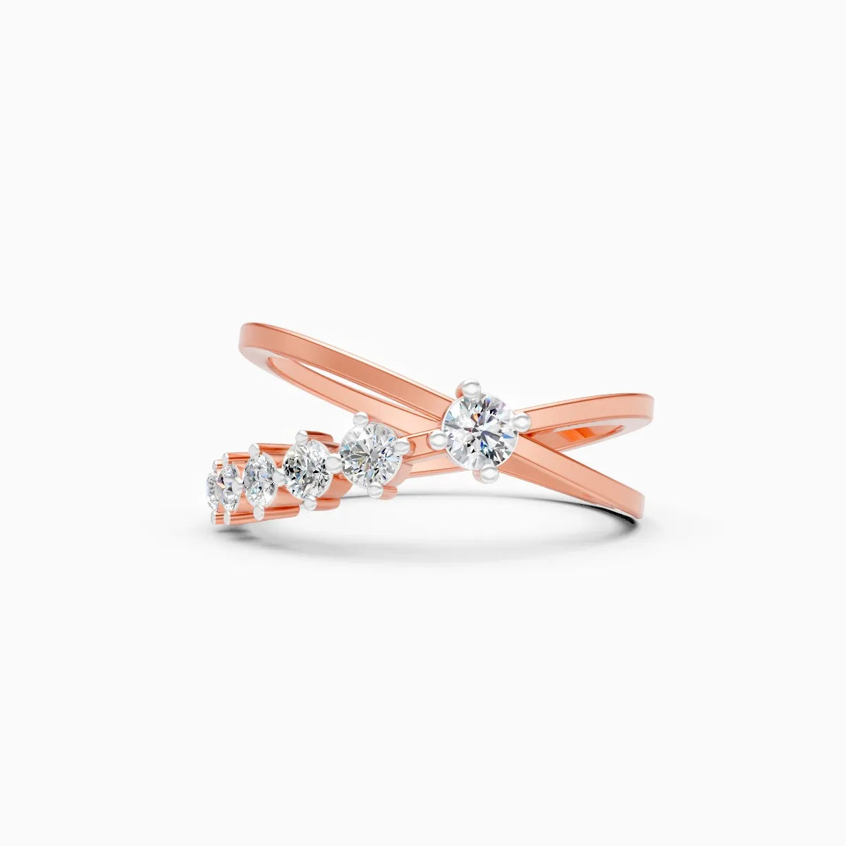 Criss Cross Glow Lab Grown Diamond Ring