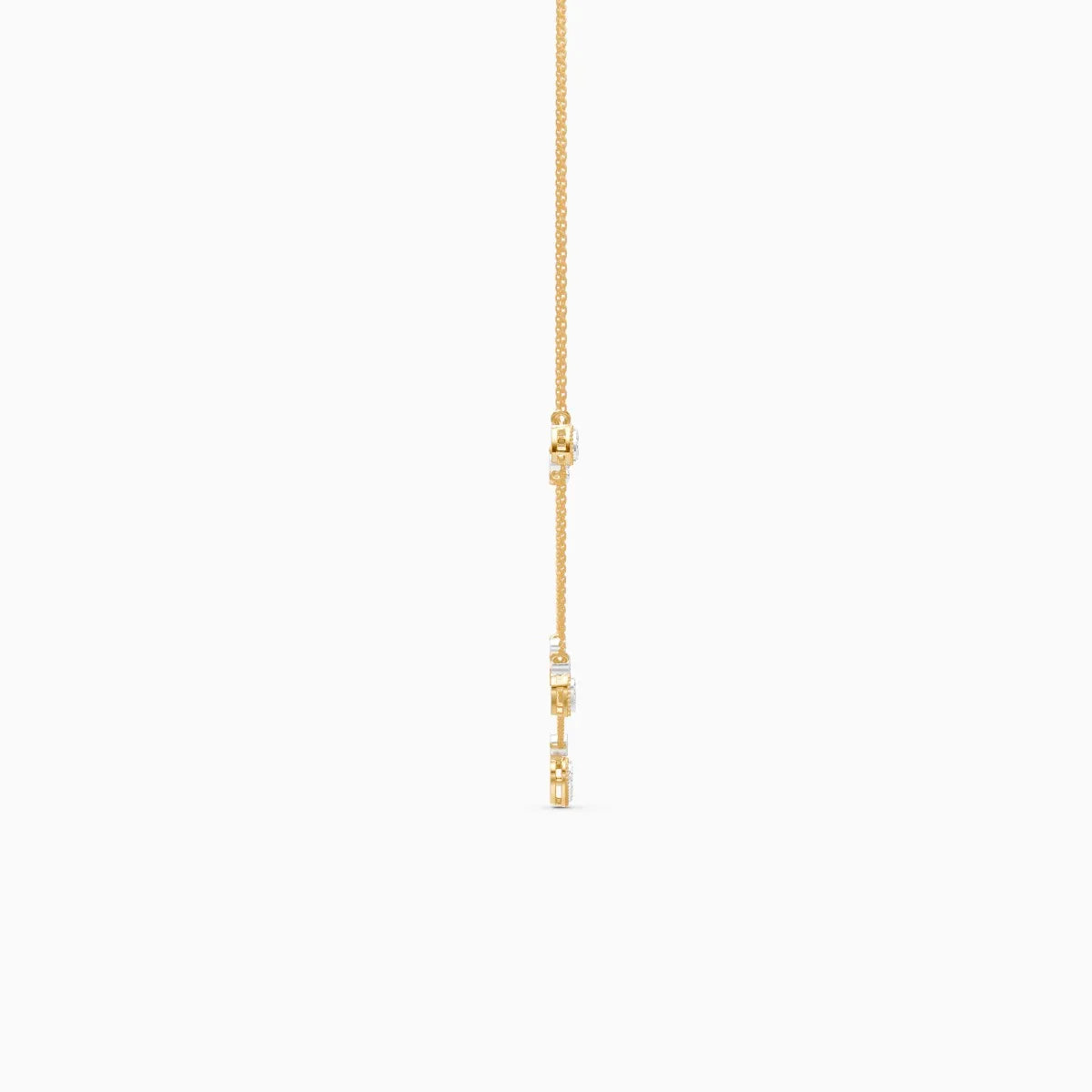 Blush Heart Charm Lab Diamond Chain