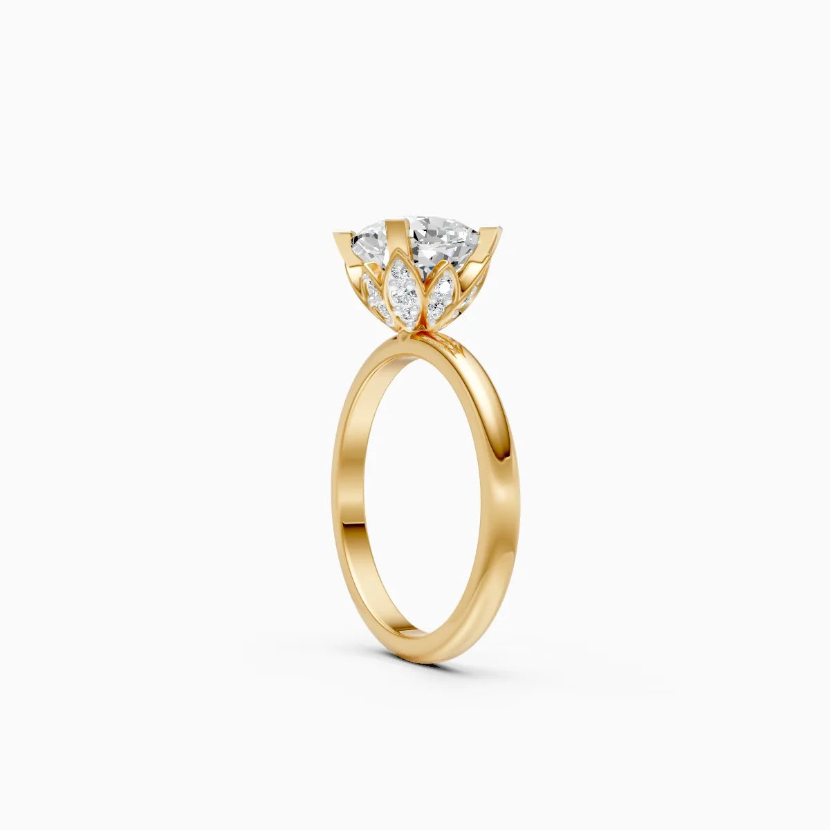 Sleek Solitaire Diamond Engagement Ring
