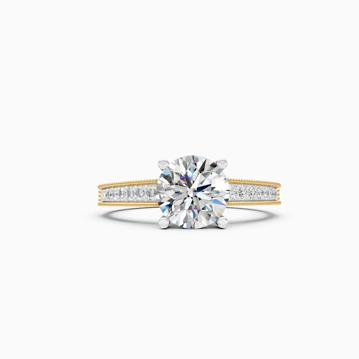 Statement Solitaire Diamond Minimal Ring
