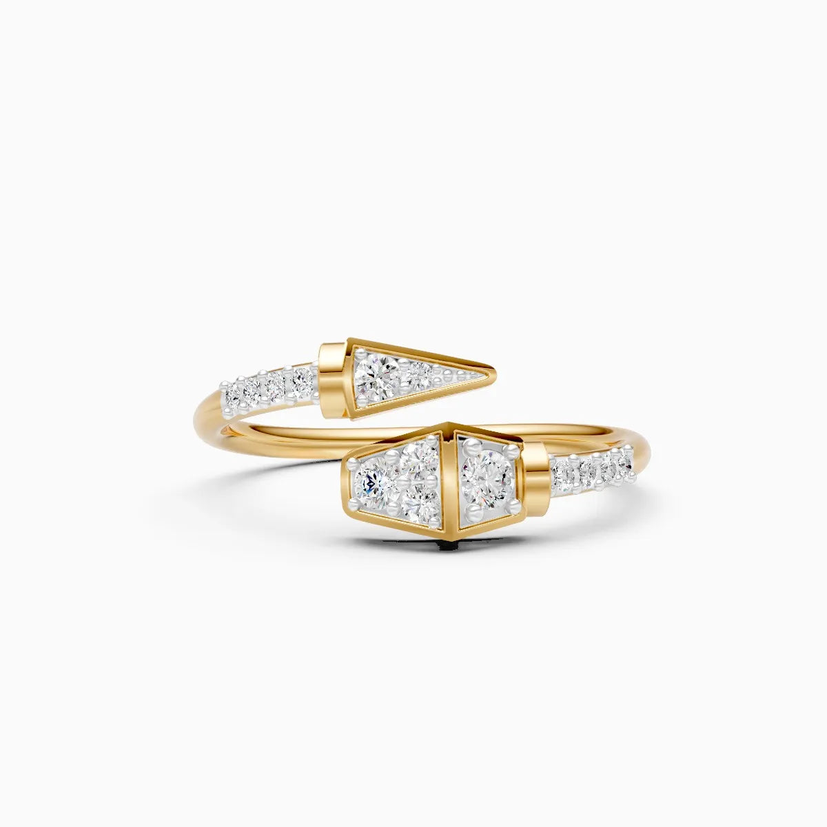 Asymmetric Geometric Cluster and Spike Open Bypass Ring