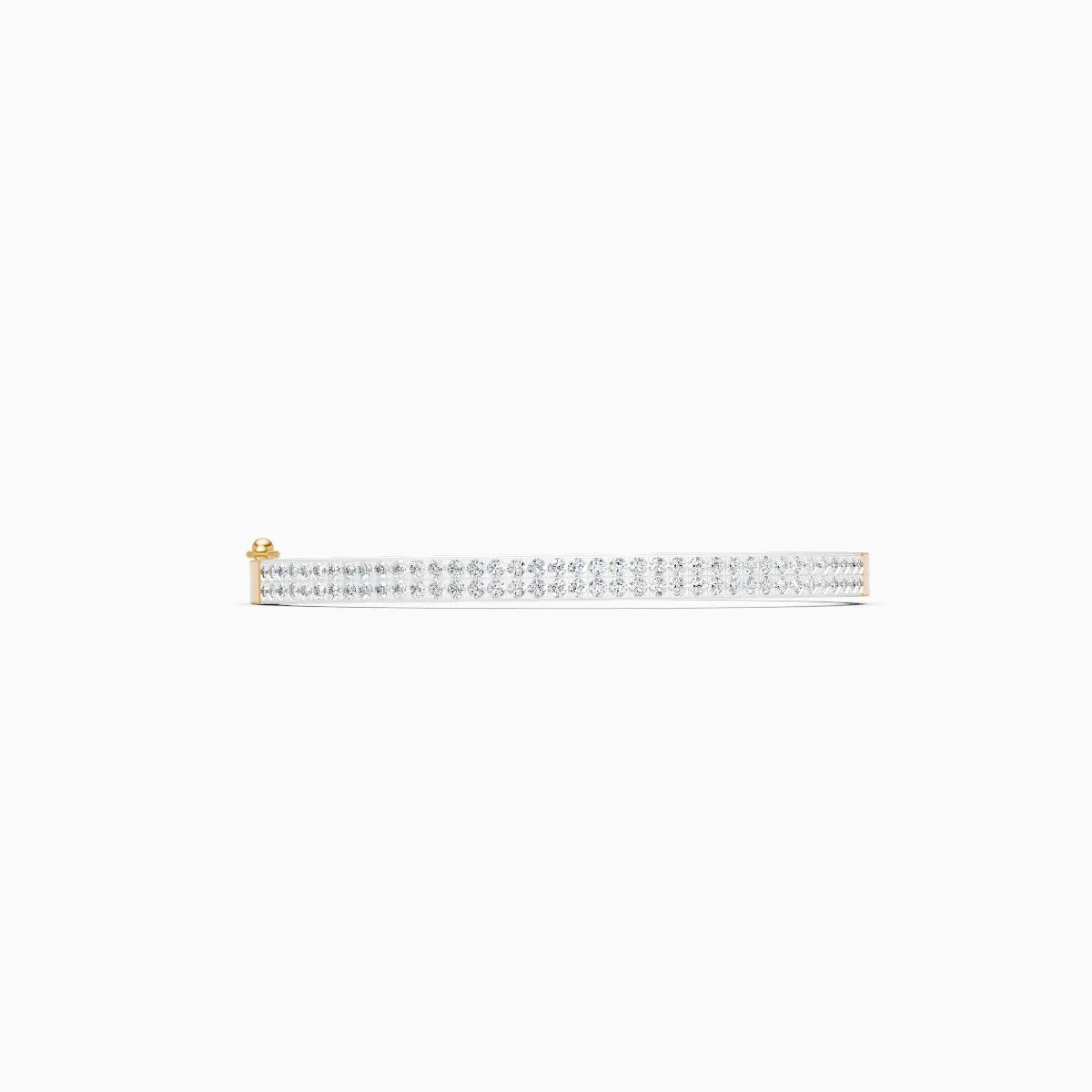 Eternity Two-Row Diamond Bangle