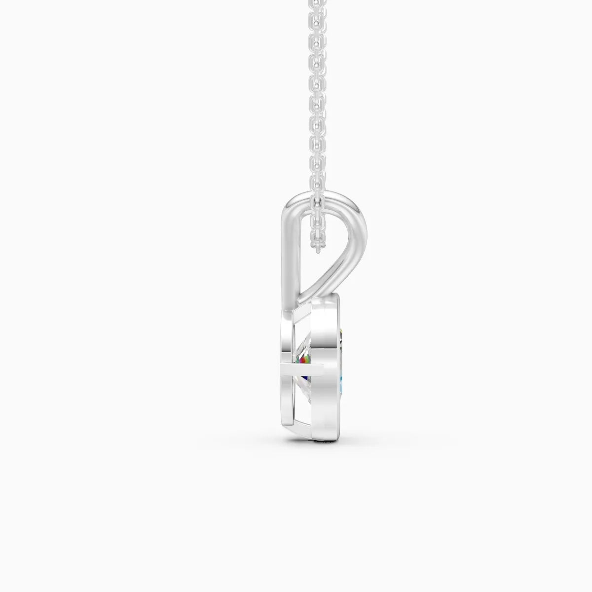 Oval Solitaire Lab Grown Diamond Pendant