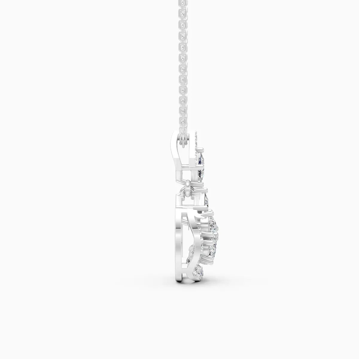 Elegant Gold Studded Dangling Necklace