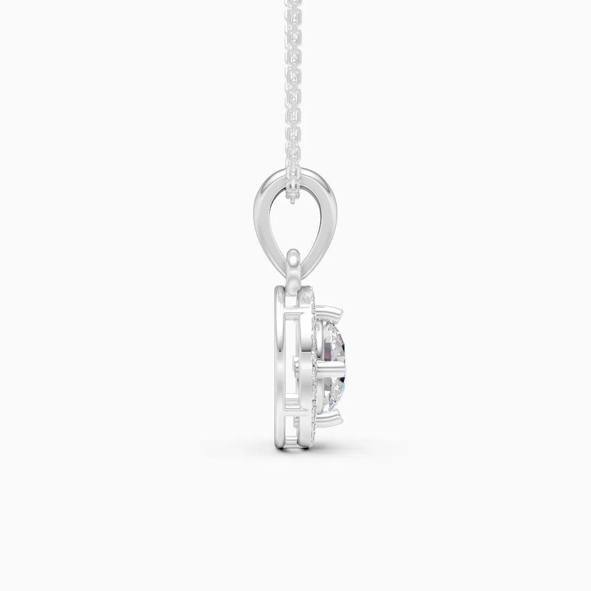 Eternal Solitare Orbit Lab Grown Diamond Pendant